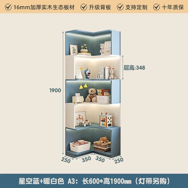 Children's Organizer Bookcase Library Shelf Toys Shelves Bookshelf Storage Cabinets Biblioteca Infantil Living Room Furniture