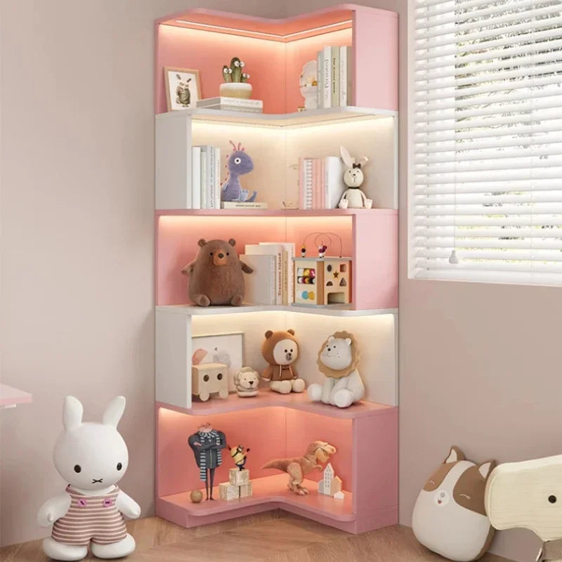 Children's Organizer Bookcase Library Shelf Toys Shelves Bookshelf Storage Cabinets Biblioteca Infantil Living Room Furniture