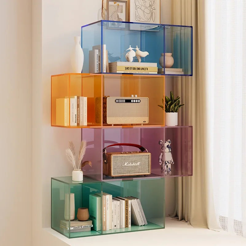 Bookshelf Children's Transparent Acrylic Shelf Magazine Storage Desktop Book Picture Storage Kinderzimmer Einrichtung Preschool