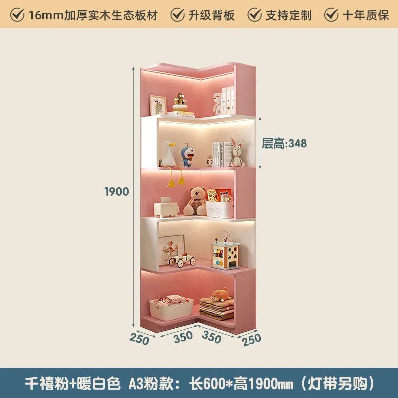 Children's Organizer Bookcase Library Shelf Toys Shelves Bookshelf Storage Cabinets Biblioteca Infantil Living Room Furniture