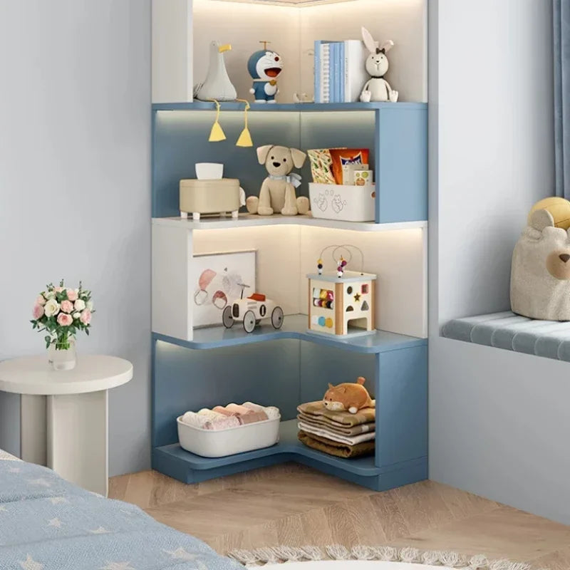 Children's Organizer Bookcase Library Shelf Toys Shelves Bookshelf Storage Cabinets Biblioteca Infantil Living Room Furniture
