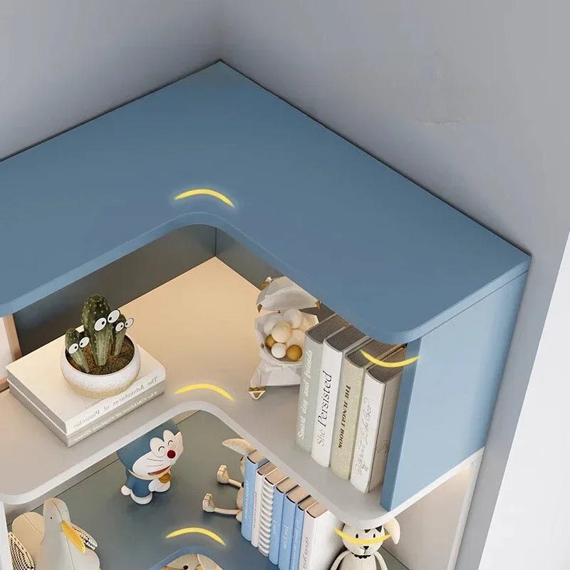 Children's Organizer Bookcase Library Shelf Toys Shelves Bookshelf Storage Cabinets Biblioteca Infantil Living Room Furniture