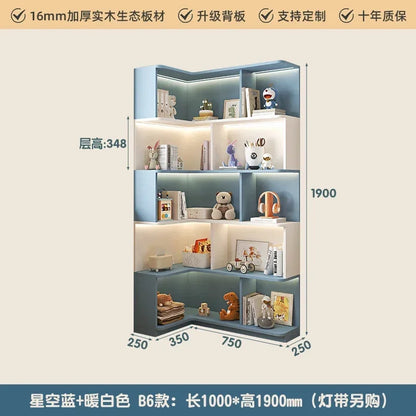 Children's Organizer Bookcase Library Shelf Toys Shelves Bookshelf Storage Cabinets Biblioteca Infantil Living Room Furniture