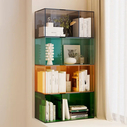Bookshelf Children's Transparent Acrylic Shelf Magazine Storage Desktop Book Picture Storage Kinderzimmer Einrichtung Preschool