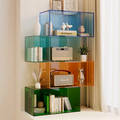 Bookshelf Children's Transparent Acrylic Shelf Magazine Storage Desktop Book Picture Storage Kinderzimmer Einrichtung Preschool