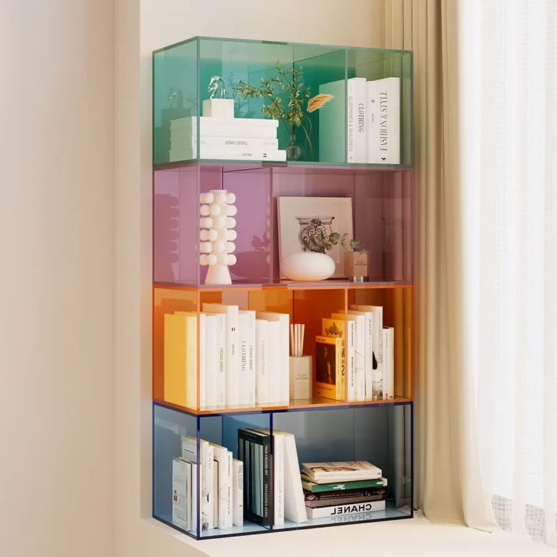 Bookshelf Children's Transparent Acrylic Shelf Magazine Storage Desktop Book Picture Storage Kinderzimmer Einrichtung Preschool