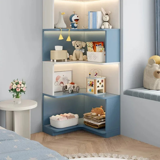 Children's Organizer Bookcase Library Shelf Toys Shelves Bookshelf Storage Cabinets Biblioteca Infantil Living Room Furniture