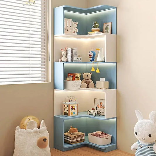 Children's Organizer Bookcase Library Shelf Toys Shelves Bookshelf Storage Cabinets Biblioteca Infantil Living Room Furniture
