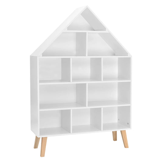 Children's Bookshelf with 5 Levels Toy Organizer Storage Shelves Children Bookcase Kid Display Living Room Decoration Furniture